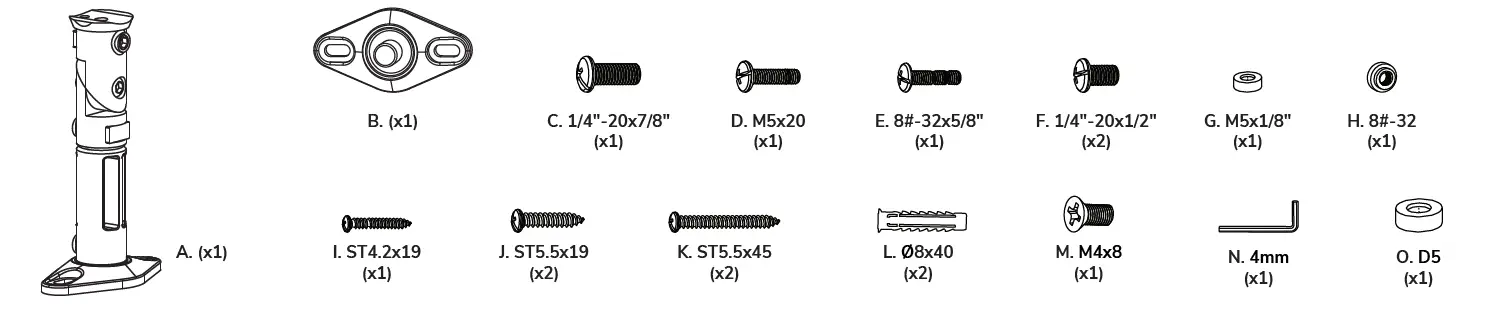 Neomounts-SPEAKER-W100-Speaker-Mount-fig-3