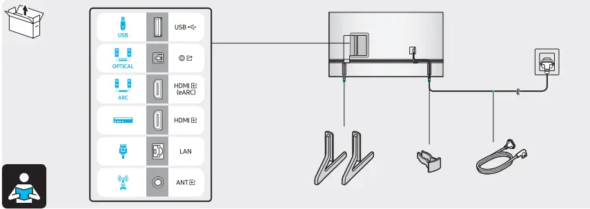 SAMSUNG QE55Q60BAU 55 Inch 4K UHD QLED Smart TV 1
