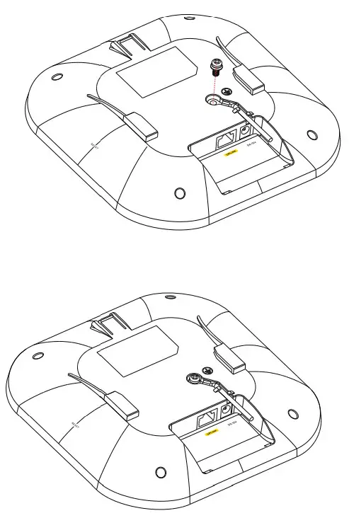 ZYXEL NWA110AX 802.11ax WiFi 6 Dual Radio PoE Access Point - grounding