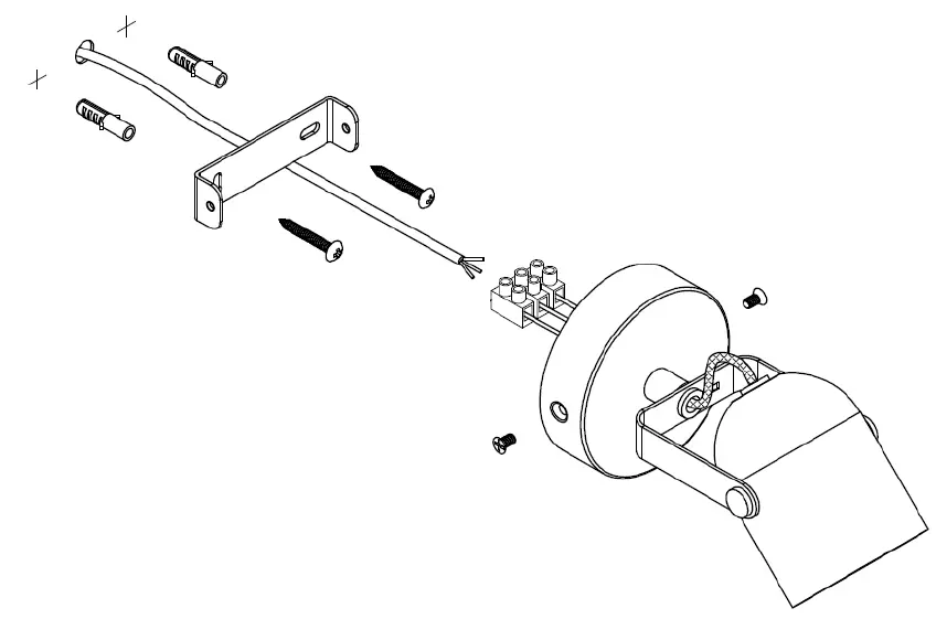 Knightsbridge CSPT1BC Brushed Chrome GU10 Single Spotlight 1
