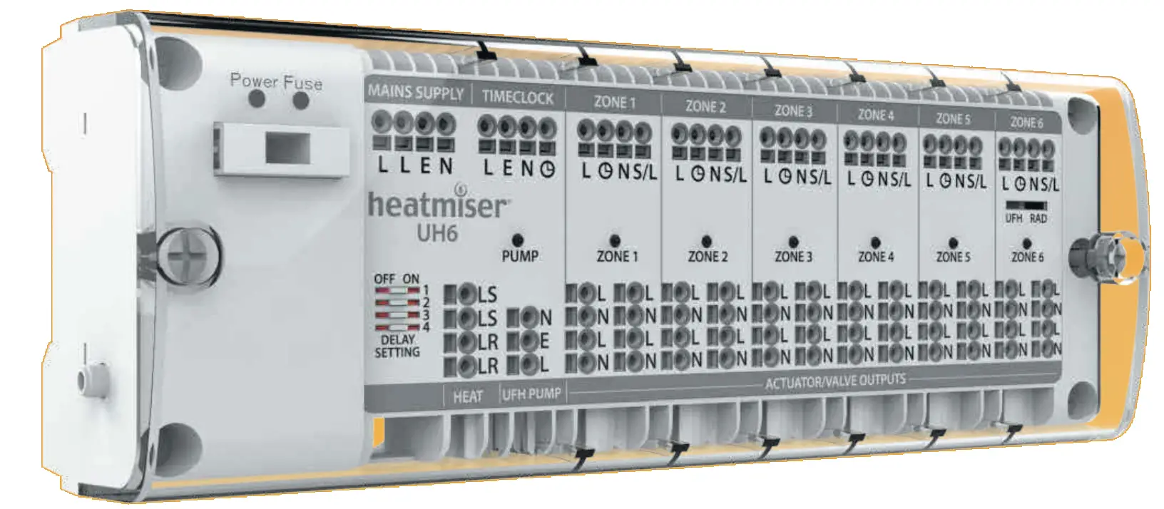 heatmiser UH6 Compact Wiring Centre