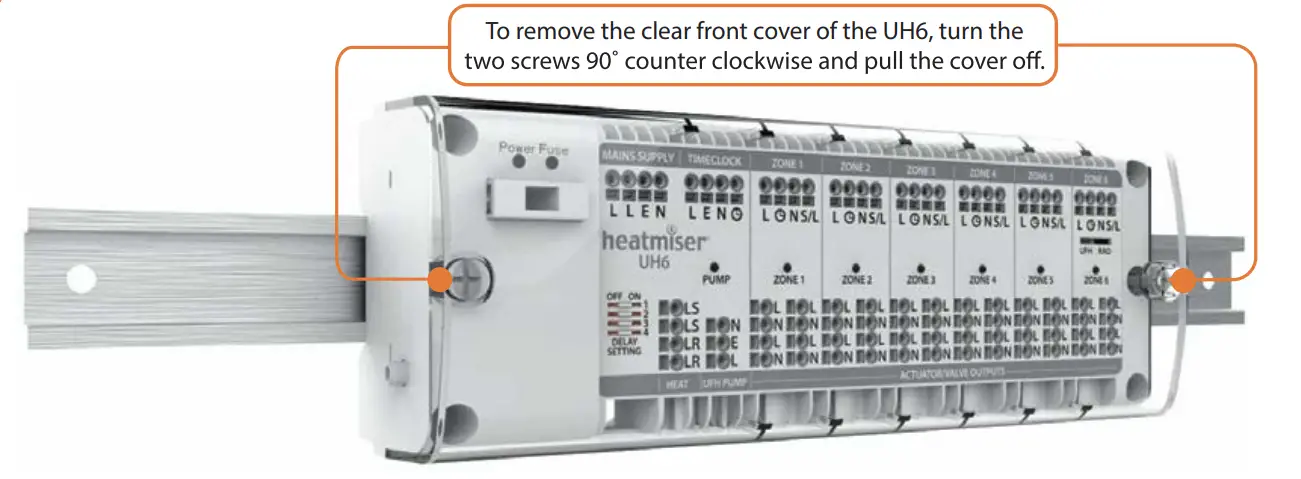 Removing Cover & Din Rail Installation