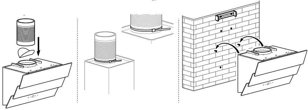 Linarie RAHSL60B3 GRUISSAN 60cm Canopy Rangehood - 7