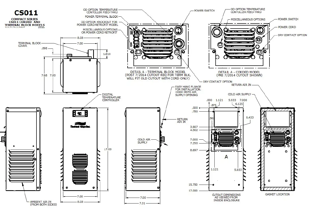 THERMAL-EDGE-CS011-Series-Compact-Enclosure-Air-Conditioners-fig-8