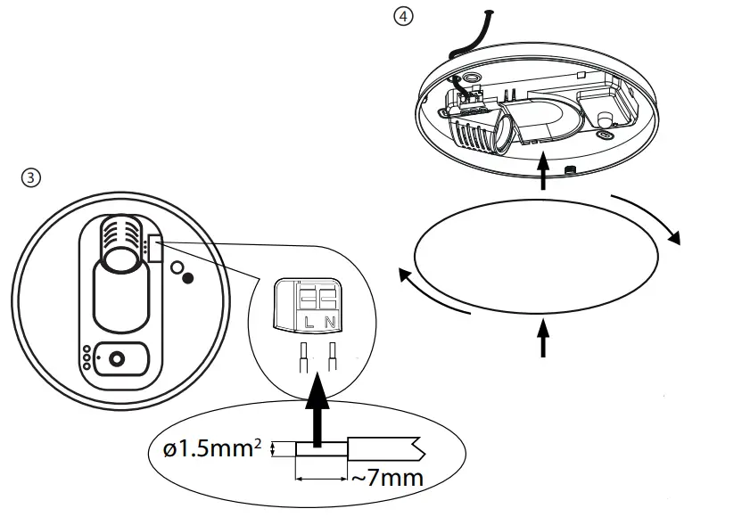BEMKO-ST72-140G-MS-Ceiling-Lamp-with-Microwave-Motion-Sensor-FIG-2