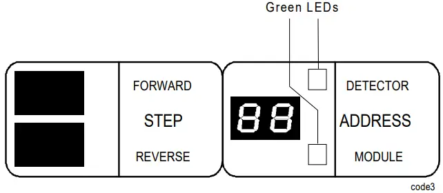 NOTIFIER AIM 200 Addressable Intelligent Module - Programming Display