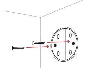 D-Link Full HD Wi-Fi Camera DCS-8302LH User Manual - Align the mounting bracket’s holes over the plastic anchors