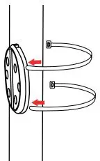 D-Link Full HD Wi-Fi Camera DCS-8302LH User Manual - Wrap the cable ties around the pole