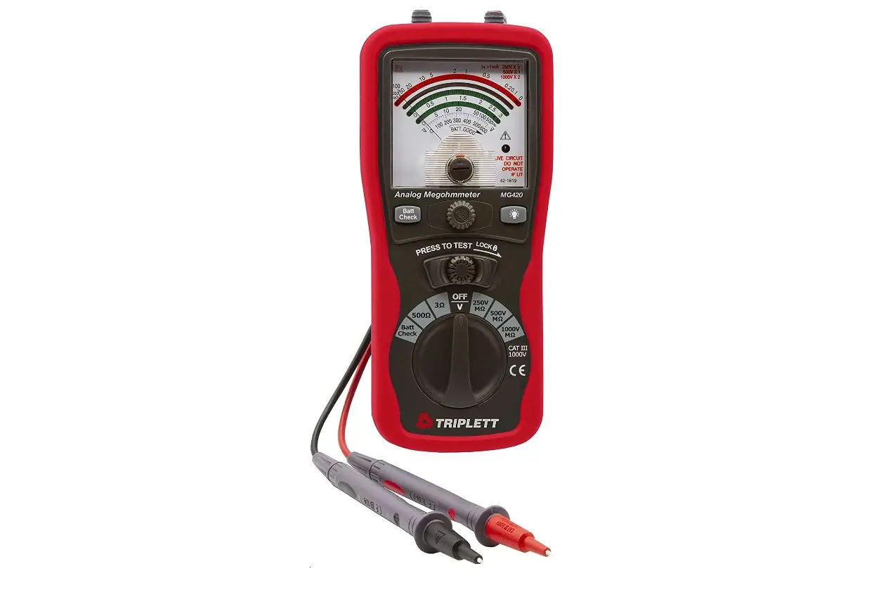 Triplett Mg420 Analog Megohmmeter/insulation Tester User Manual