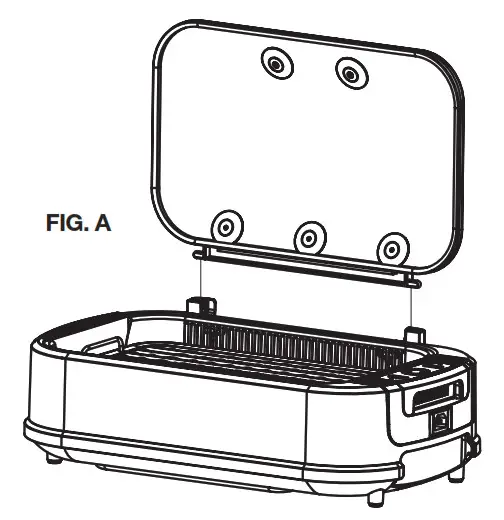 POWER PG-1500-1 Smokeless 1500 Watt Indoor BBQ-FIG. A