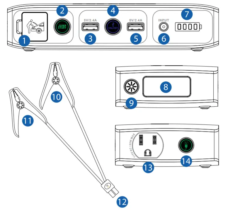 HALO BOLT ACDC 58830-INCLUDED ITEMS