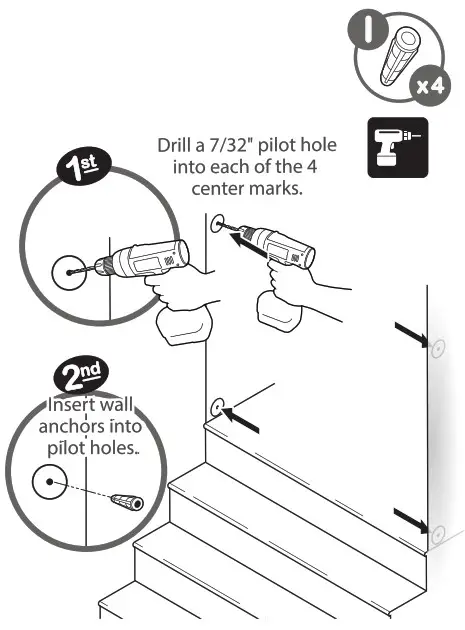 summer Everywhere Extra Tall Walk Thru Safety- center marks