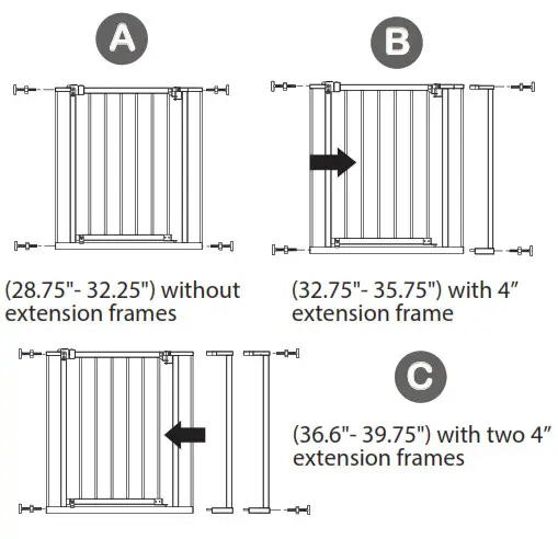summer Everywhere Extra Tall Walk Thru Safety-gate configurations