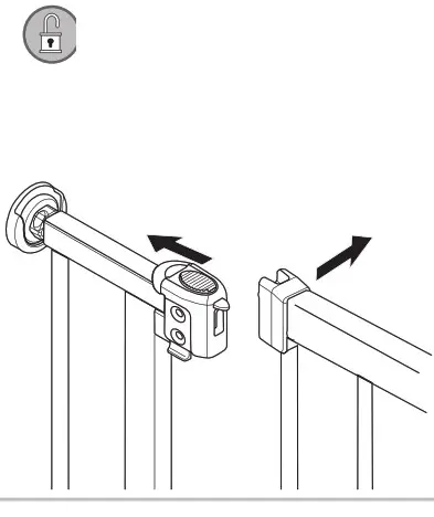 summer Everywhere Extra Tall Walk Thru Safety- unlock gate