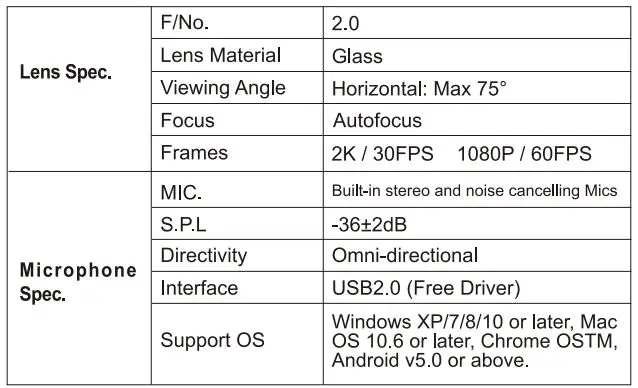 AUSDOM AW651 HDR QHD 2K Zoomable Streaming Webcam fig12