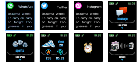 v-fitness VF-SMTW21 Momentum Activity Tracker - Supported Functions