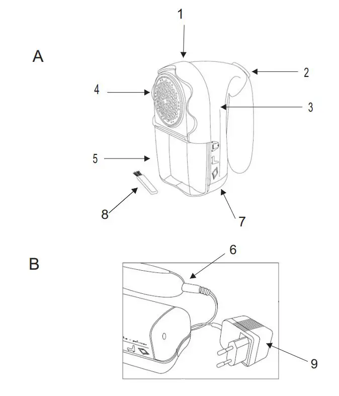 ADLER CR 9606 Camry Lint Remover User Manual - Product Overview