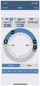 Vista Cloud Scheduling Screen
