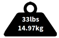33lbs