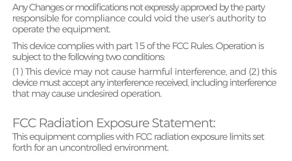 Ocely LILT True Wireless Stereo - Fcc Statement