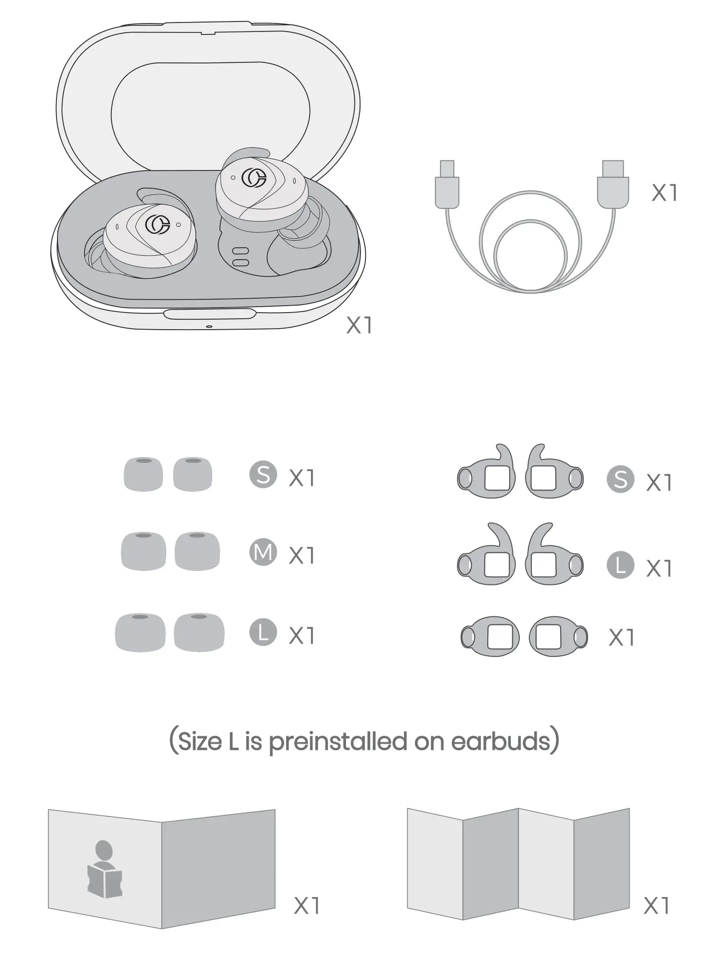 Ocely LILT True Wireless Stereo - Packing List