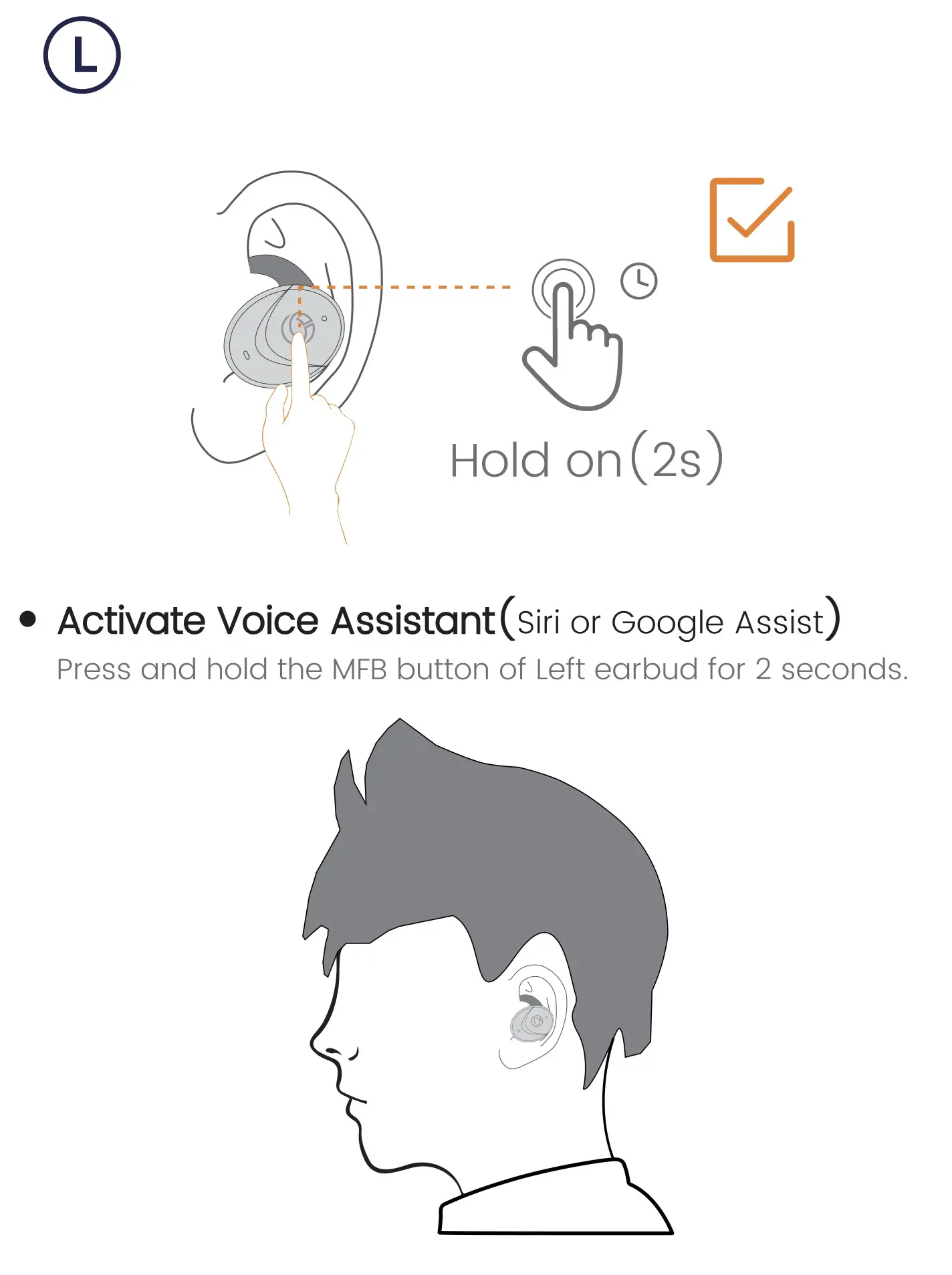 Ocely LILT True Wireless Stereo - Voice Assistant