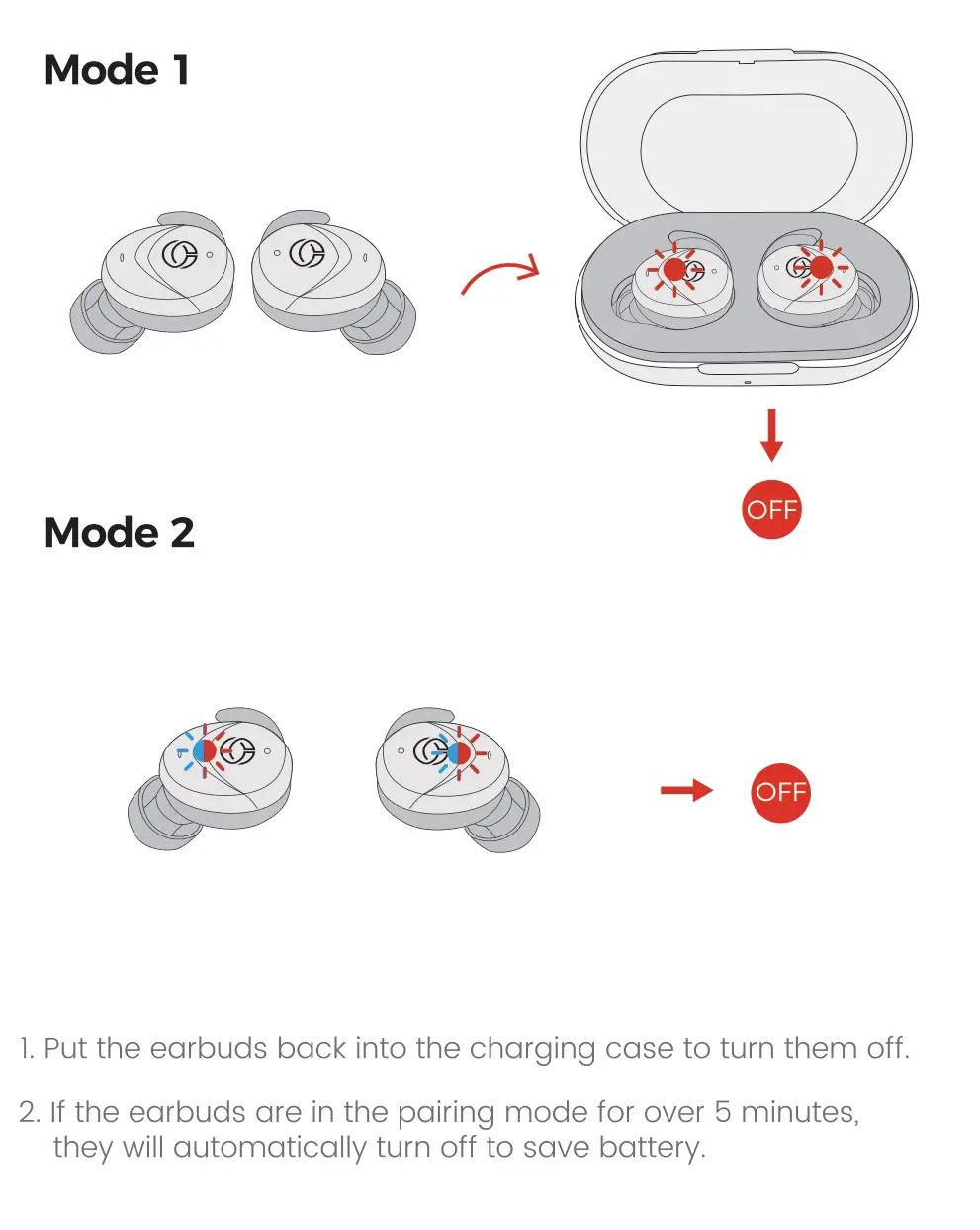 Ocely LILT True Wireless Stereo - power off
