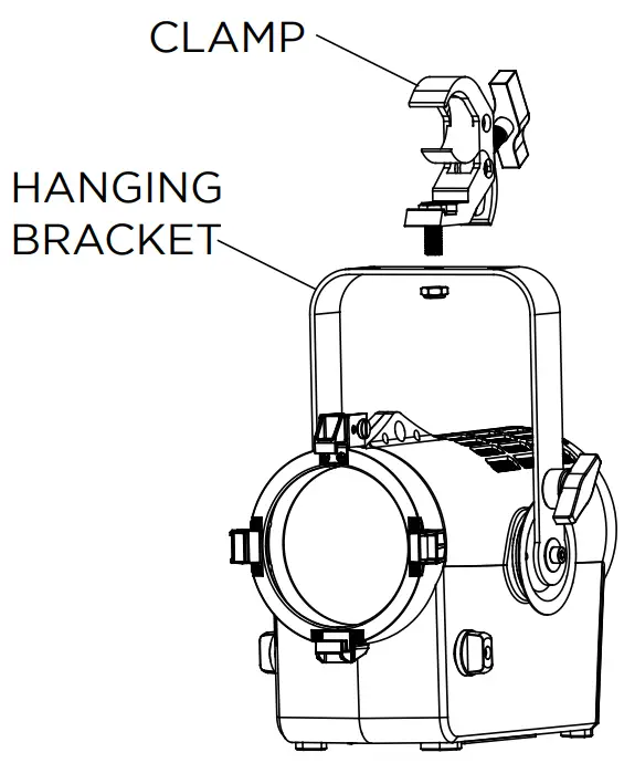 Strand 54108 020 Acclaim LED Fresnel - MOUNTING