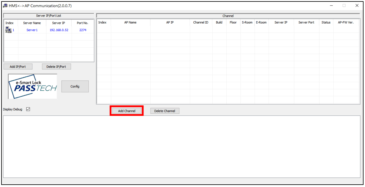 Passtech AP300 Access Point - Add Channel