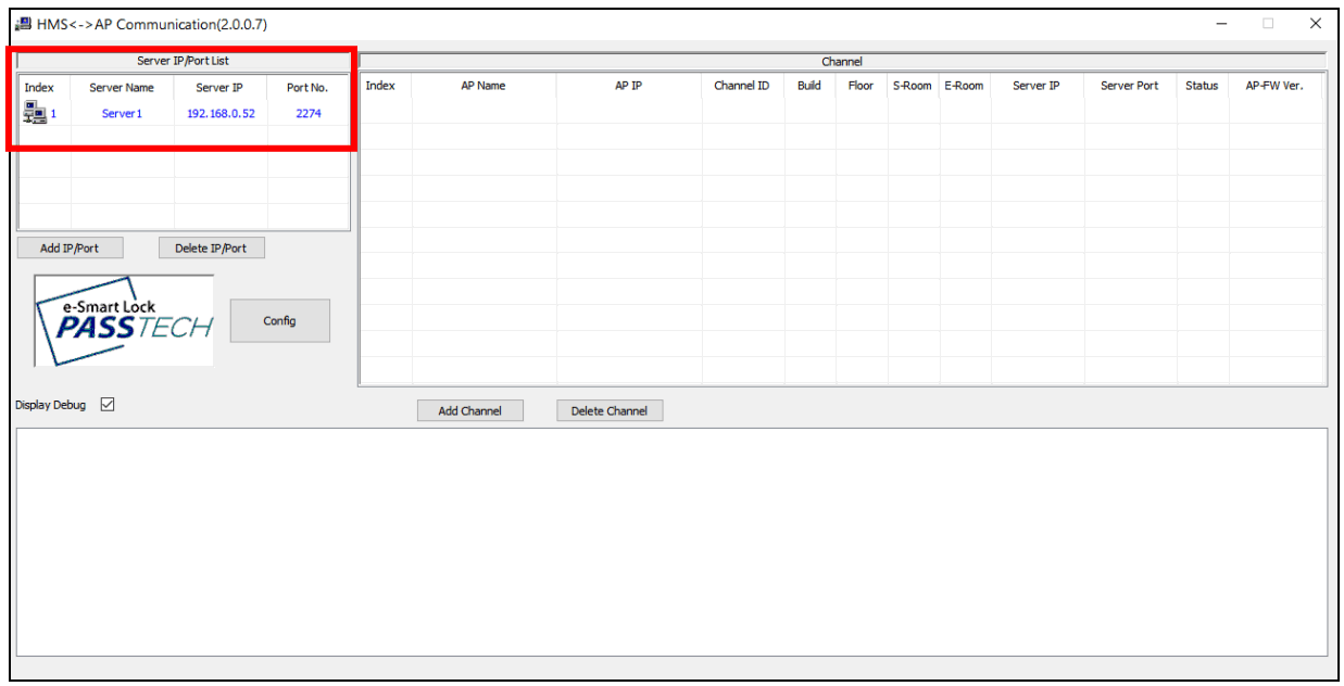 Passtech AP300 Access Point - server account