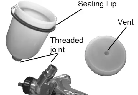 Clarke AP14GF Professional Gravity Fed HVLP Spray Gun - PREPARATION