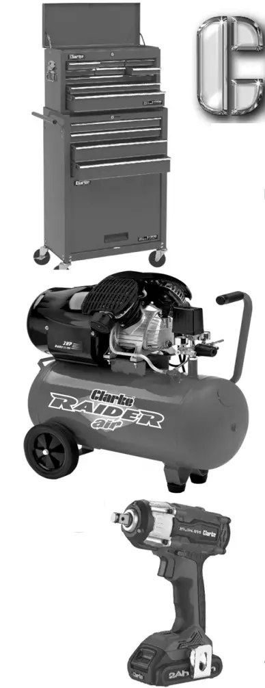 Clarke AP14GF Professional Gravity Fed HVLP Spray Gun - parts 1