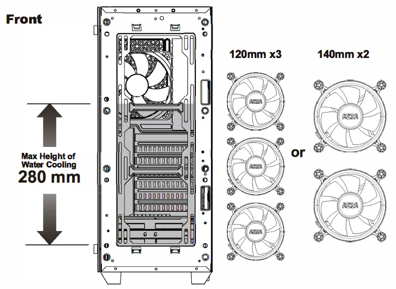 AZZA 320DF Thor Digital RGB light Effects fig 7
