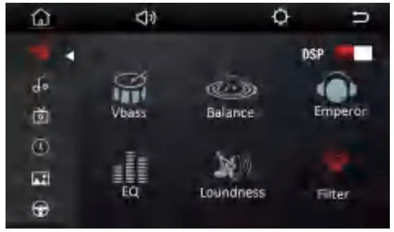 Nakamichi NAM1710 7 Inch 2-Din AV Receiver - Dsp Setting