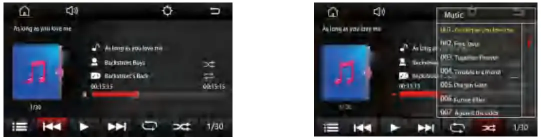 Nakamichi NAM1710 7 Inch 2-Din AV Receiver - Music Playback