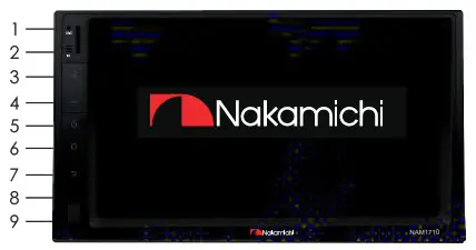 Nakamichi NAM1710 7 Inch 2-Din AV Receiver - Panel Operation