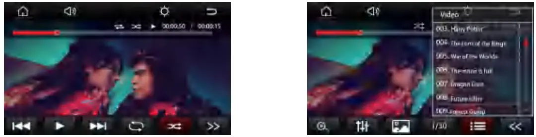 Nakamichi NAM1710 7 Inch 2-Din AV Receiver - Video Play back