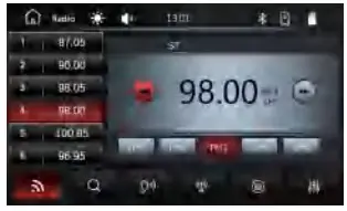 Nakamichi NAM1710 7 Inch 2-Din AV Receiver - radio Interface