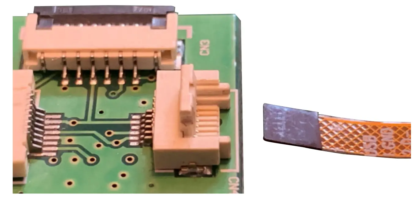 IDS AM-800480N6TZQW-T06H LCD Touch Screen - Locate CN4 on the PCB and carefully lift up the flap