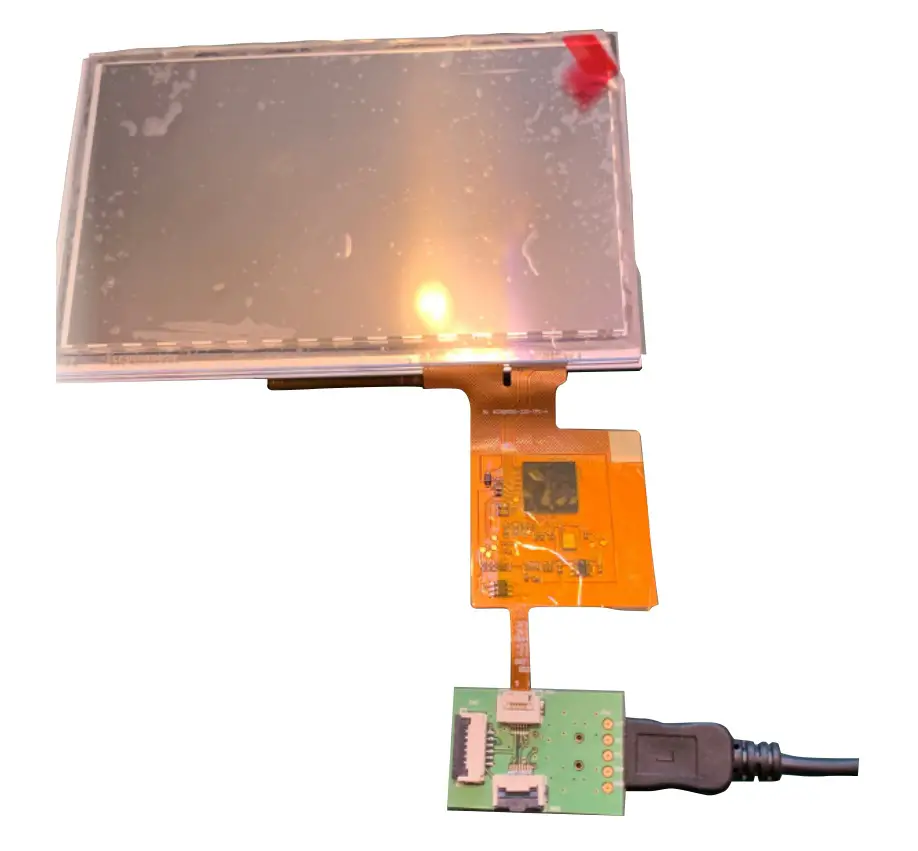 IDS AM-800480N6TZQW-T06H LCD Touch Screen - The touch panel can now be connected to a PC and will be automatically installed by MS Windows10