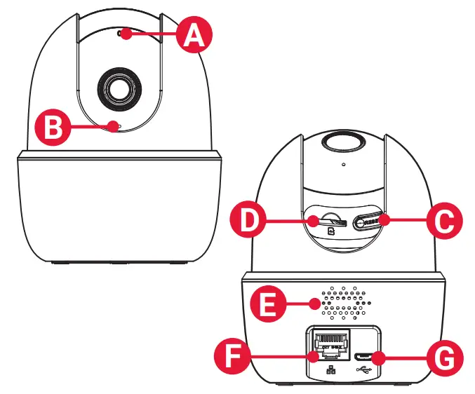 LOREX W462AQ-Z 2K QHD Smart Indoor WI FI PT Security Camera - Camera Overview