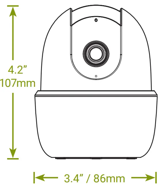 LOREX W462AQ-Z 2K QHD Smart Indoor WI FI PT Security Camera