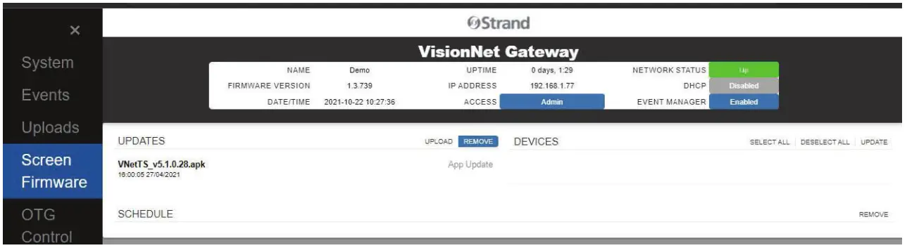 Strand 65710 Vision Net Gateway Module - webpahhge
