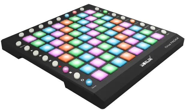 WORLDE-Orca-PAD64-Pro-Portable-USB-MIDI-Drum-Pad-Controller