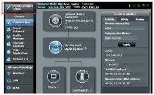FIG 9 Quick Internet Setup