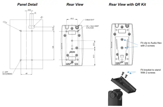 Storm Interface 1400 Series Audio Nav Keypad - Mounted Version1