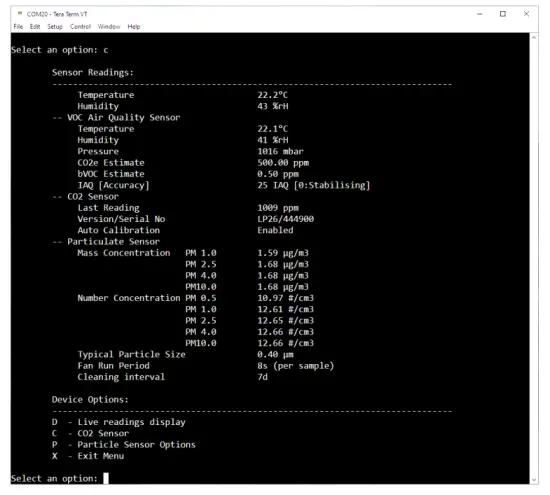 Synetica enLink IAQ Wireless Indoor Air Quality Monitor - app 2
