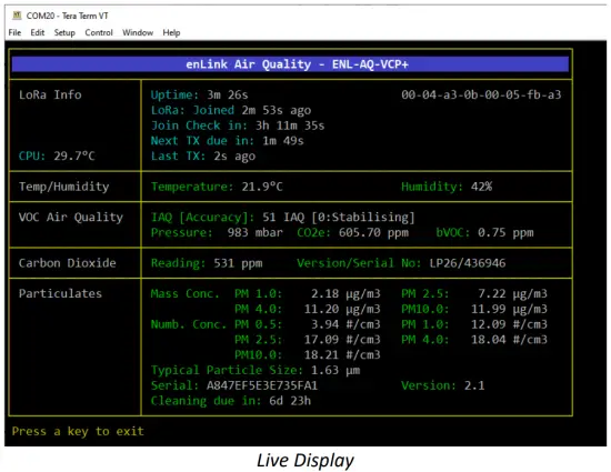 Synetica enLink IAQ Wireless Indoor Air Quality Monitor - app 3