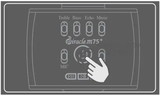 miracle m M75+ Bluetooth Karaoke Microphone - Elimination Mode