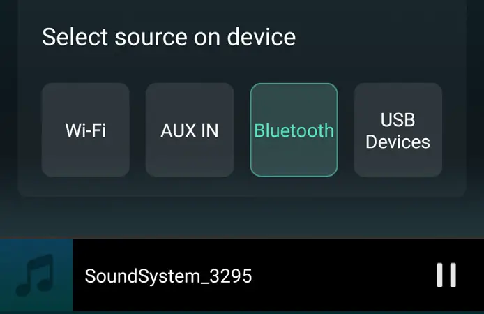 To Play Bluetooth Mode